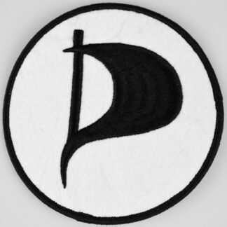 Tygmärke (P)-loggan med 3D-effekt